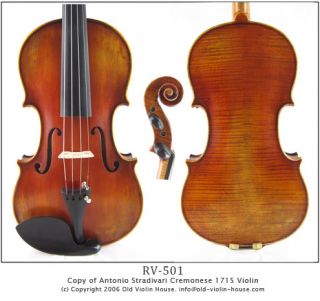 Carpathian Spruce Antonio Stradivari Cremonese 1715 Violin by Opera 