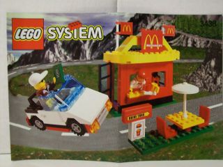 Lego 3438 McDonalds Restaurant w New Sticker Sheet Instructions