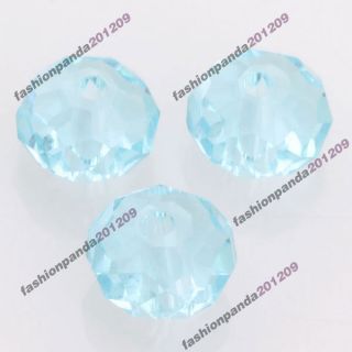   4mm Austria Crystal Beads 5040 Rondelle crafts supplies aquamarine #5