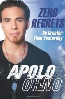 Apolo Anton Ohno Signed Book Zero Regrets 1st Edition
