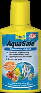 Tetra Aqua Safe Aquarium Fish Tank Tap Water Treatment 100ml 250ml 