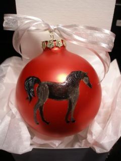 Arab Arabian Horse Christmas Ornament Handpaintd w Name