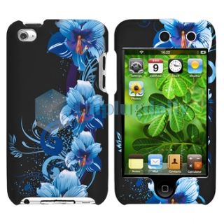   +Flower Hard Case Skin Cover for Apple iPod Touch 4th Gen 32GB 4G 4