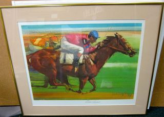 Eddie Arcaro Autographed Limited Edition Sports Illustrated Lithograph 