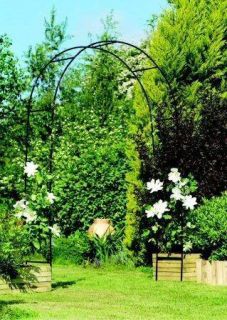 2m STEEL GARDEN ROSE IVY FLOWER ARCH TRELLIS CLIMBING PLANTS