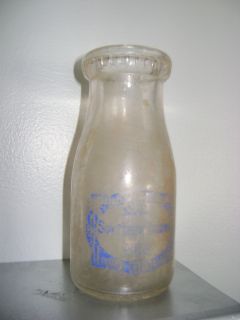 Antique Glass Bottle Rare 1922 Southern Dairies Milk Bottle 1/2Pt