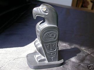 Argillite Haida Eagle by Glen Pollard Haida Gwaii