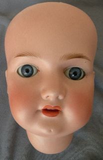 VERY LARGE ARMAND MARSEILLE ANTIQUE DOLL HEAD, SIZE 14, NO RESERVE
