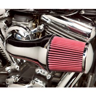 Arlen Ness Air Filter Kit for s s 107 inch and Under 90 Degree Chrome 