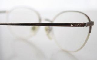 Emporio Armani Metal Eyeglasses Frames Round Half Rimless Made in 