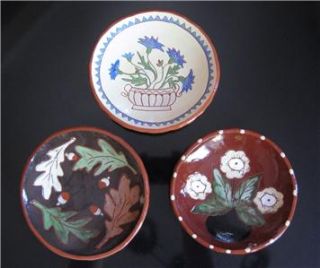 Red Oaks Pottery Pamela Armbrust Redware Plate Signed Original Acorns 
