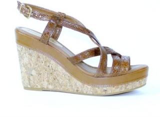 Antonio Melani Womens Shoes Wedge Sandals Brown 9 5