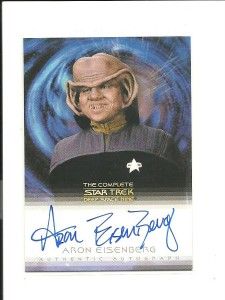 Star Trek Deep Space Nine DS9 Aron Eisenberg Autograph Auto Signed 