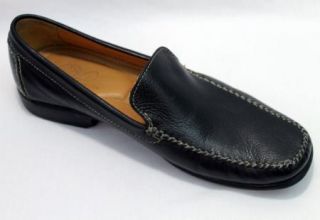 Arnold Palmer Mens 12 Black Leather Loafers ~ Augusta Collection Made 