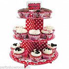Minnie Mouse Adorable Custom Made Cupcake Stand 3 Tier