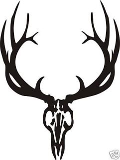   European Elk Skull Decal Sticker Bow Arrow Blind Hunt Antler