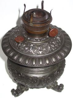 Awsome Ornate Victorian Banquet Lamp Base with North Wind Feet 