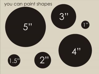   Shapes Full Moon Polka Dots Shabby Decor Primitive Crafts Art