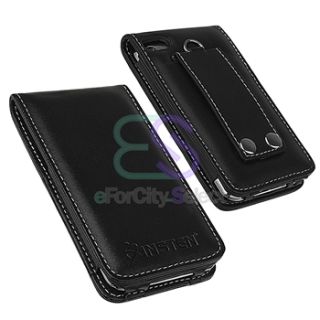 INSTEN for Apple iPod Touch 4 4G 4th Gen Black Wallet Leather Protect 
