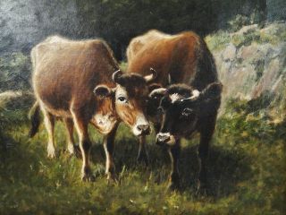 George A. Hays RI Mass New England Barbizon Impressionist Cow Pasture 