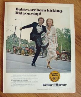 1972 Arthur Murray Dance Ad Our 60th Year