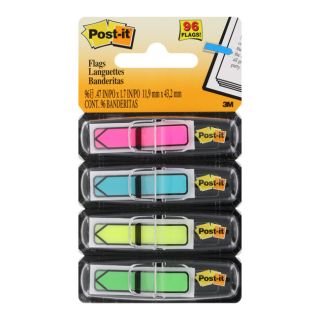 Post It Flags Arrow 1 2 Flags Four Colors 96 Flags Pack
