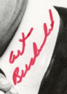 Art Buchwald Authentic Signed Original Autographed