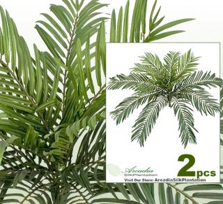   will receive in this bid: TWO 36 Cycas Palm Artificial Silk Plants