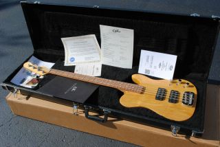 2012 G L Korina Collection ASAT Bass Guitar w COA w HSC Orig Box