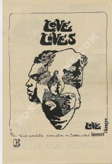 Love Forever Changes 1968 Original Promo Ad Poster Arthur Lee