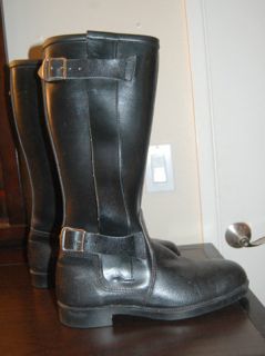 Vintage Ashman Cafe Racer Motorcycle Boots