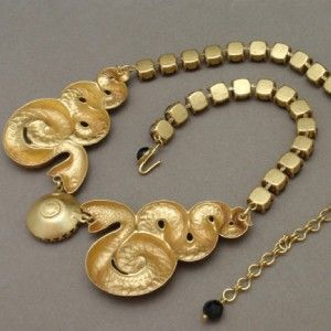 snake necklace sue askew london vintage
