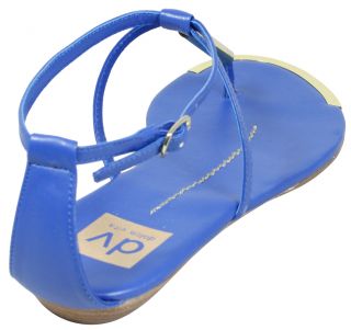 DV by Dolce Vita Archer Bright Blue Stella Sandals Shoes 10 New