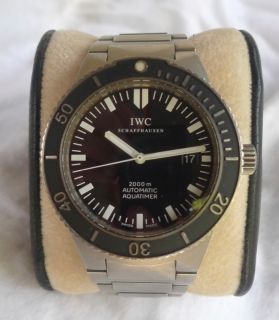 IWC GST Aquatimer Titanium 3536 01 With Papers, Diver Strap 