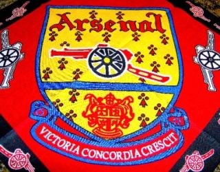 arsenal football club bandana soccer fc red rare new