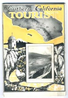   California Tourist Booklet 1920s Maps San Diego to Atascadero