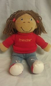 Arthur Marc Brown Francine Plush Doll Stuffed Toy 1996 Eden 15 PBS 