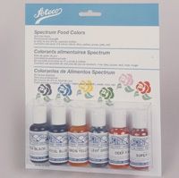 Ateco 6 Pack Gel Food Color Coloring Spectrum Kit New