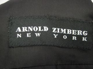 you are bidding on an arnold zimberg men s black blazer jacket in a 