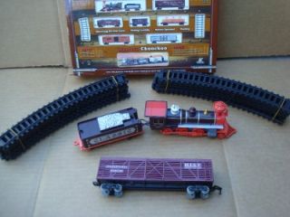 Old Western Battery Powered Train Set 10 5 Track Real Flashing Lights 