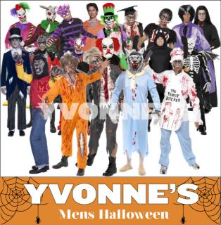 Halloween Horror Evil Zombie Rock Mens Scary Fancy Dress Costume