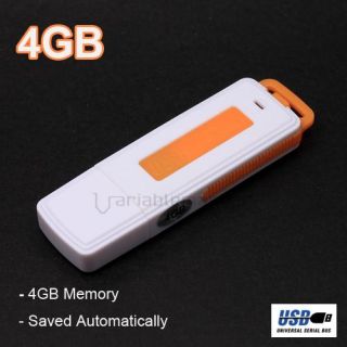   USB 4GB 4G Flash Memory Drive Digital Audio Voice Recorder Dictaphone