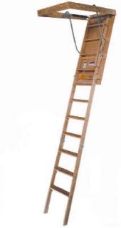 10 ft Wood Attic Ladder Type I Limit 250 lb L224P