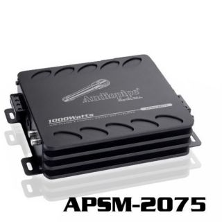 NEW AUDIOPIPE 2 CHANNEL MOSFET AMP 1000W APSM 2075 MINI CAR AUDIO 