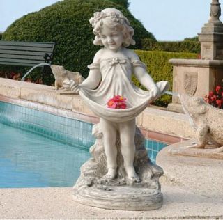 Little Victorian Miss Garden Sculpture Patio Statue