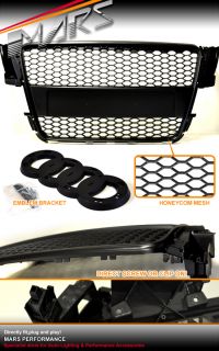 Audi A5 8T RS5 RS Honey com Style Matt Black Front Grille Grill 08 09 