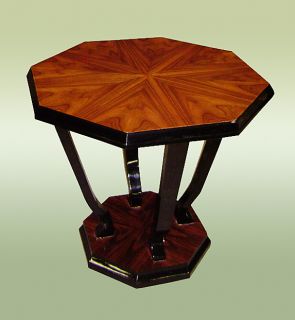 Splendid Art Deco Side Table Octagonal Cocktail Table