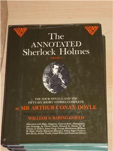   Annotated Sherlock Holmes by Sir Arthur Conan Doyle 2 Volume set HCDJ