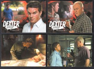 DEXTER 4 Complete MASTER CARD SET All Base, Chase Autographs Props 