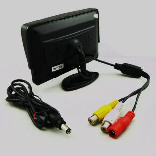   LCD Car Monitor For Rear View reverse Camera Video Monitor 2CH Input